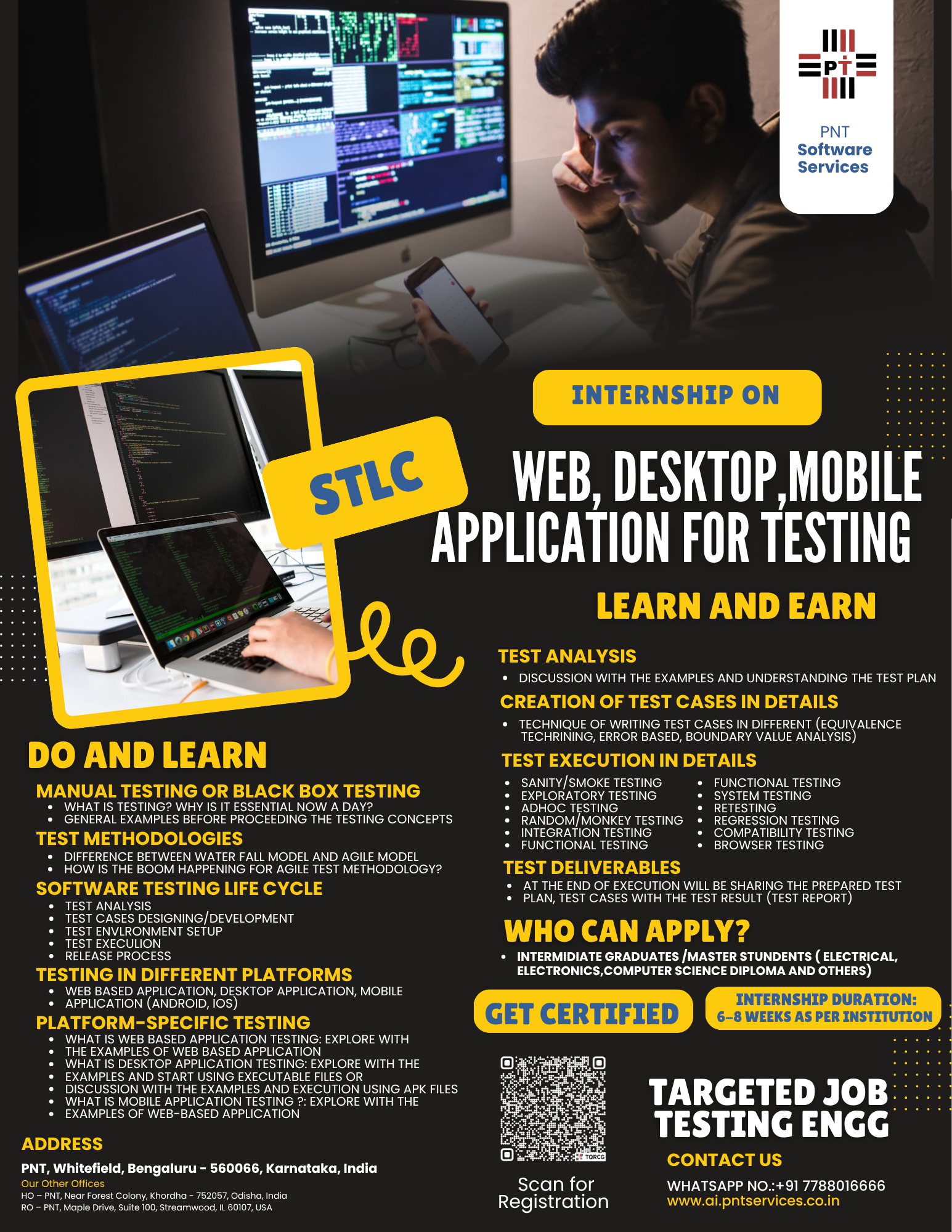 STLC Internship Program - Web, Desktop & Mobile Testing